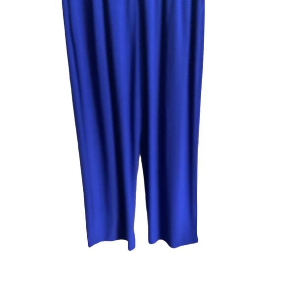 Vince Camuto Jumpsuit Women's Size 0 Blouson Blue Wide Leg Stretch Pockets - Picture 13 of 14